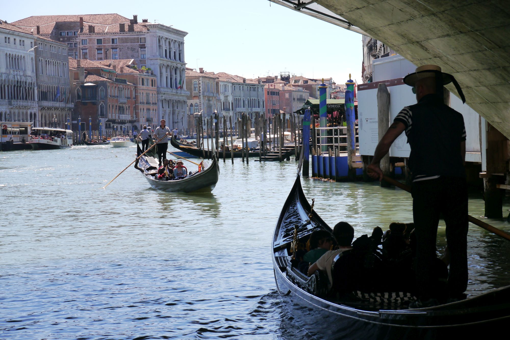 Auf dem Canal Grande in Venedig