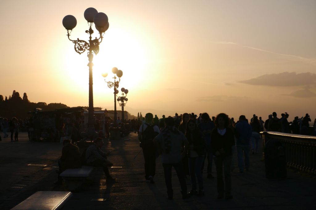 Piazzale Michelangelo am Abend