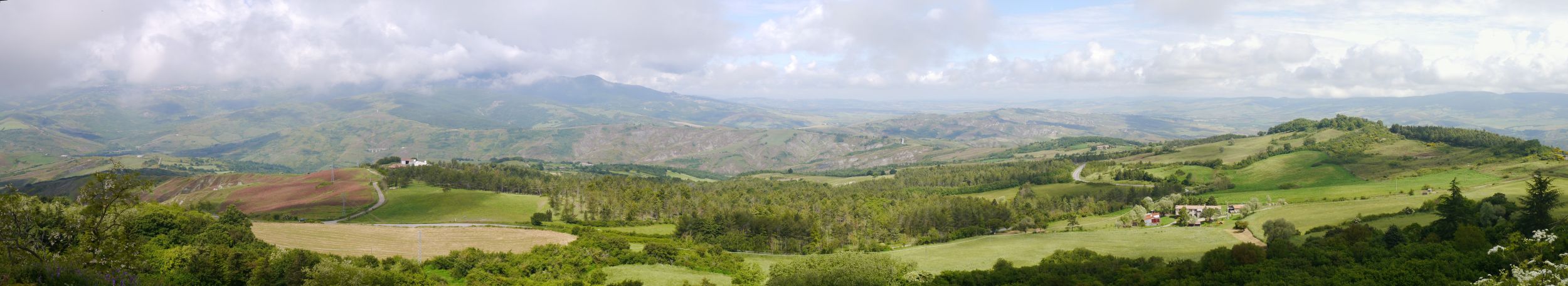 Panorama vom Turm der Burg Radicofani aus
