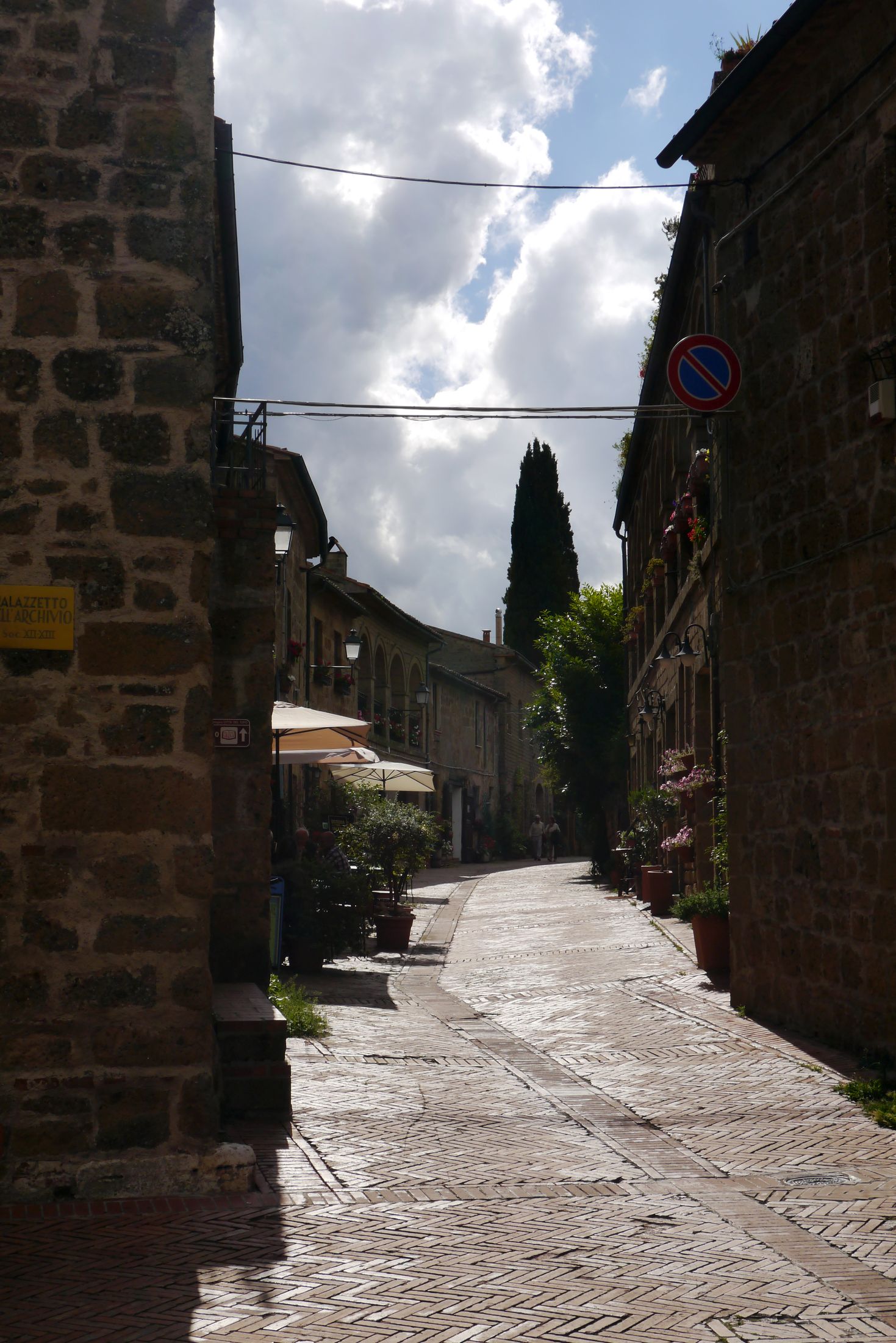 Ruhige Straße in Sovana
