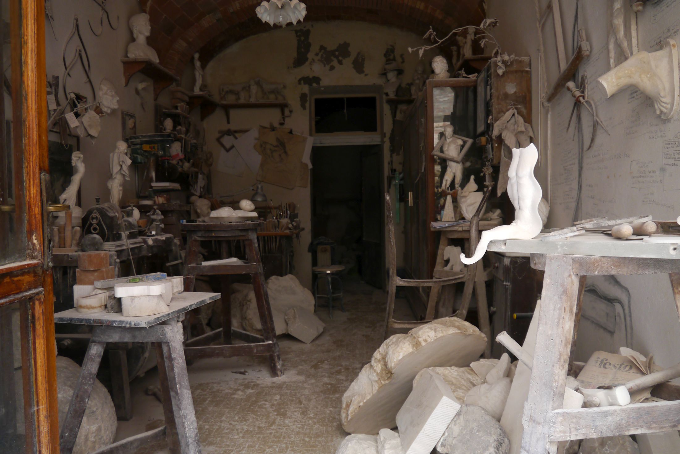 Alabasterwerkstatt in Volterra