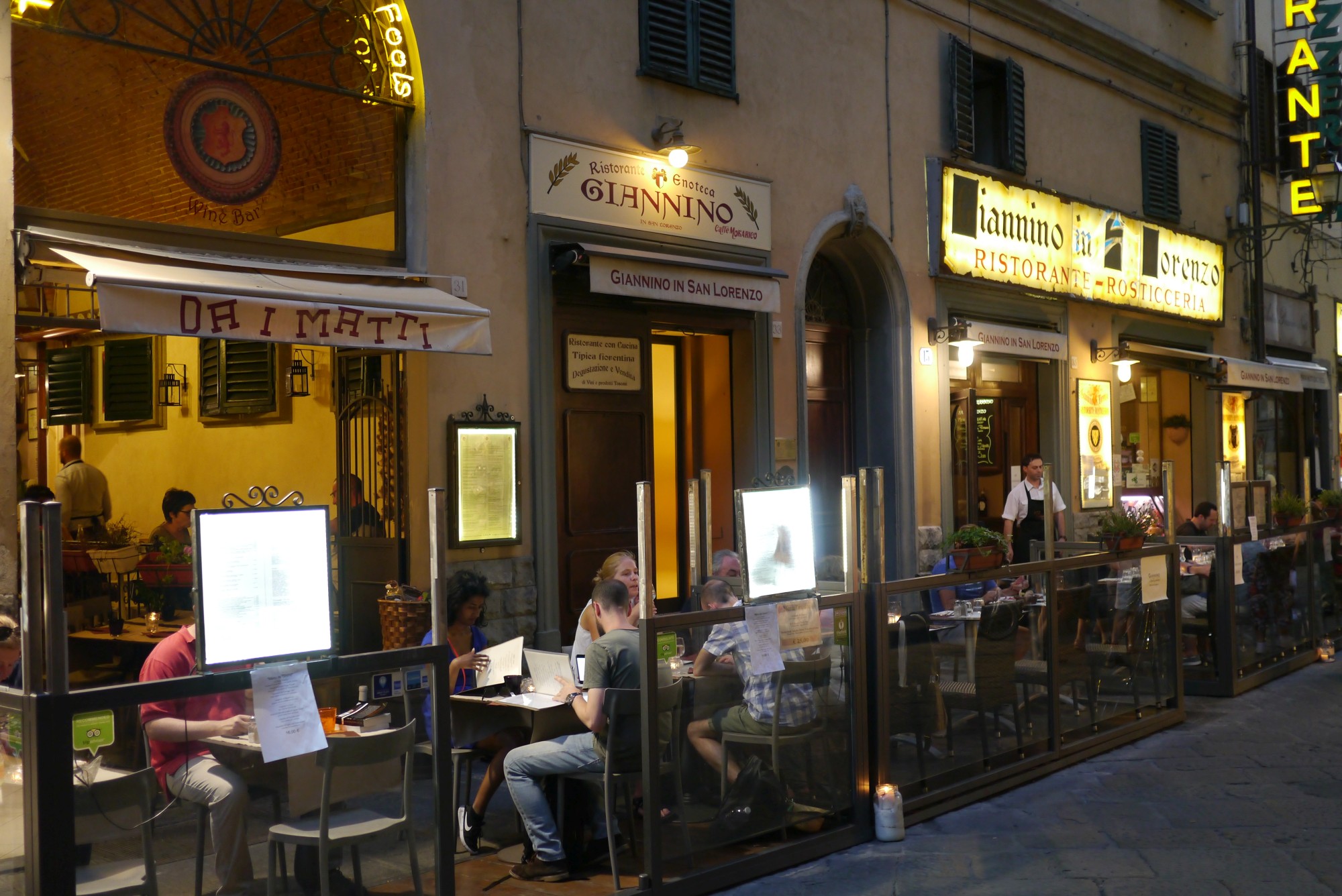 Typische Ristoranti im Borgo San Lorenzo