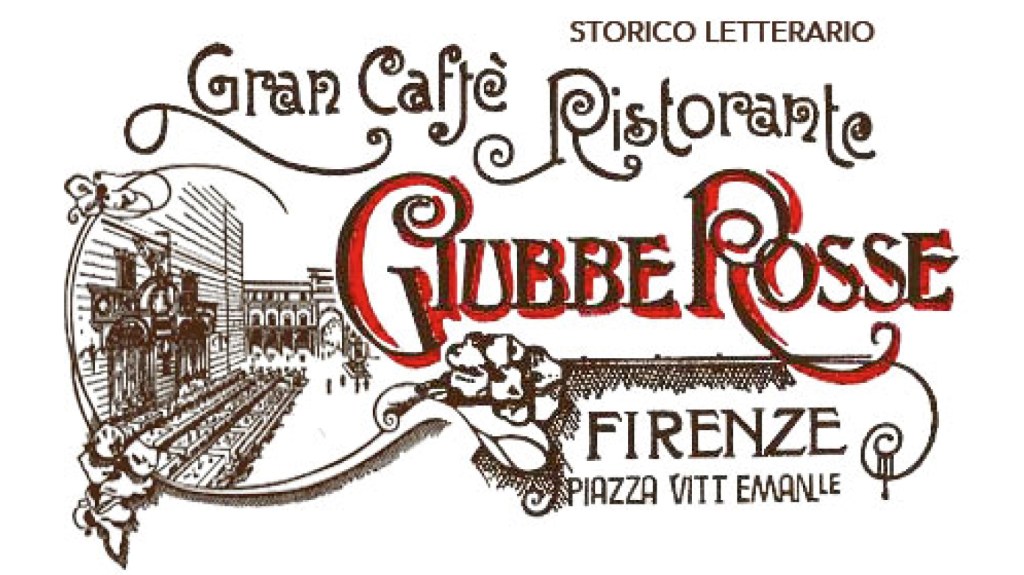 Werbung für das Caffè "Le Giubbe Rosse"
