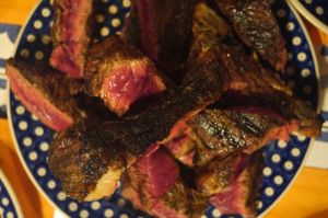 Fleisch auf einem Teller