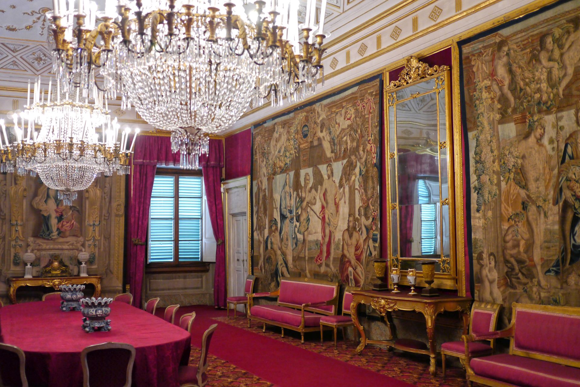 Inneneinrichtung der Villa Medicea La Petraia