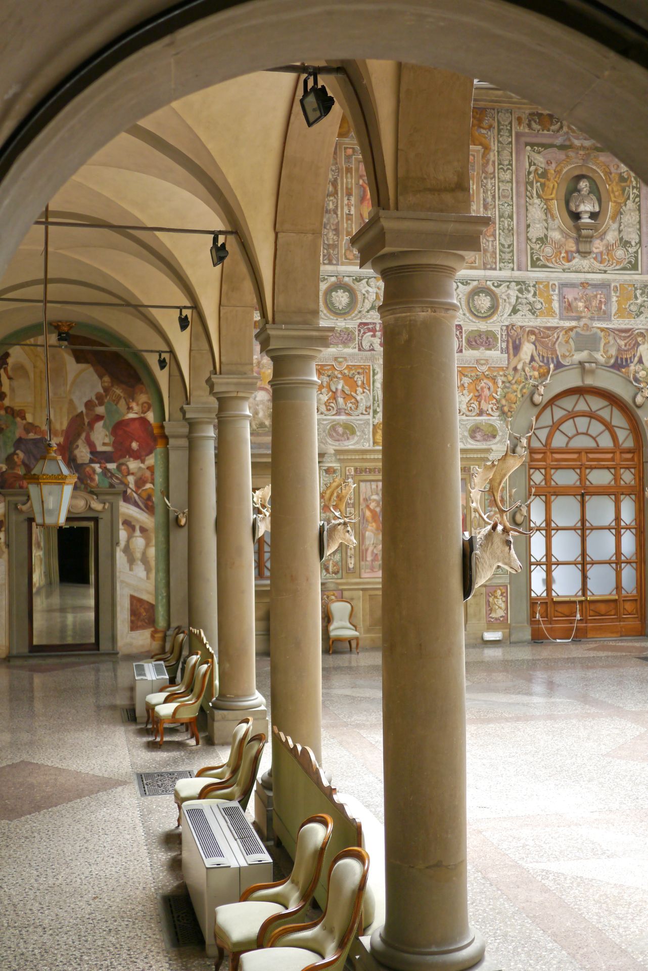 Villa Medicea La Petraia, Innenhof