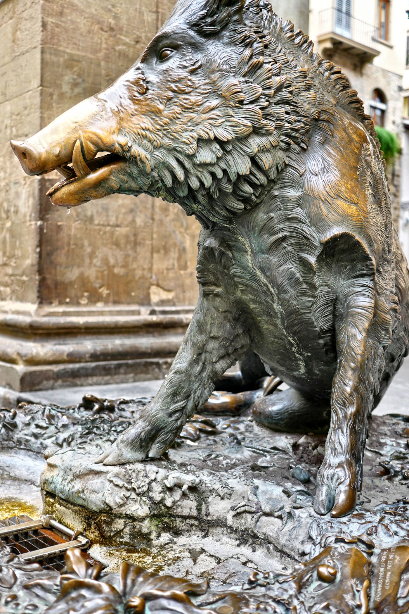 Nahaufnahme des "Porcellino"