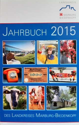 Einband der Publikation "Jahrbuch für den Landkreis Marburg-Biedenkopf 2015"