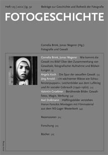 Einband der Zeitschrift "Fotogeschichte. Beiträge zur Geschichte und Ästhetik der Fotografie, Bd. 125"