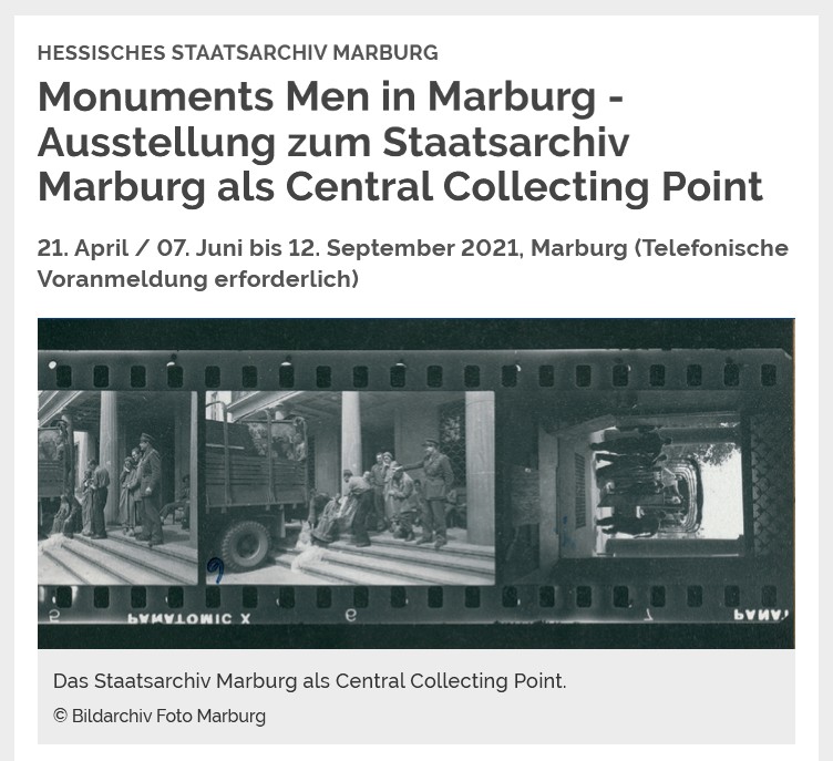 Ausstellungsseite des Hessischen Staatsarchivs