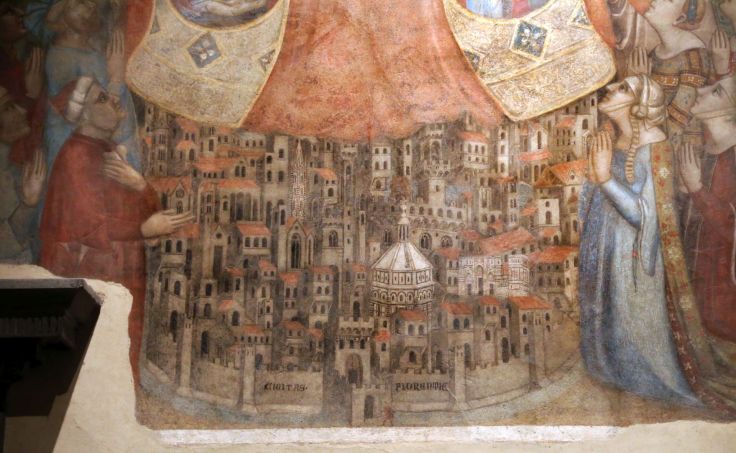 Ansicht von Florenz des frühen 14. Jahrhunderts