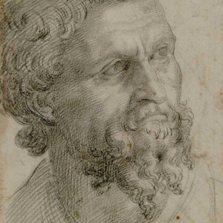 Mutmaßliches Selbstporträt Cellinis in der Biblioteca Reale in Turin