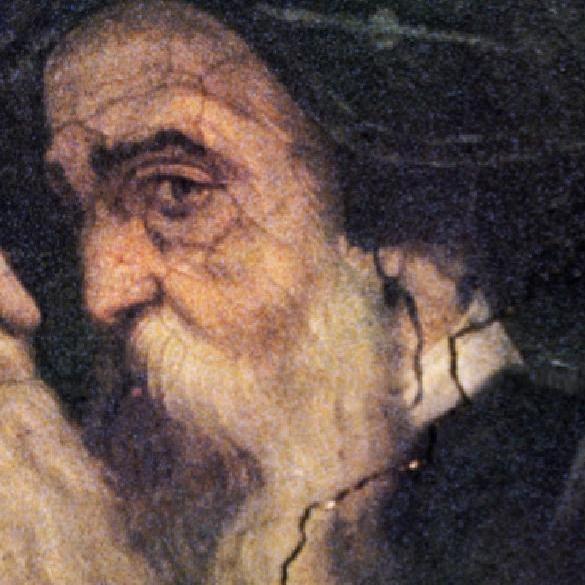 Porträt Cellinis von Giorgio Vasari im Saal der Fünfhundert im Palazzo Vecchio