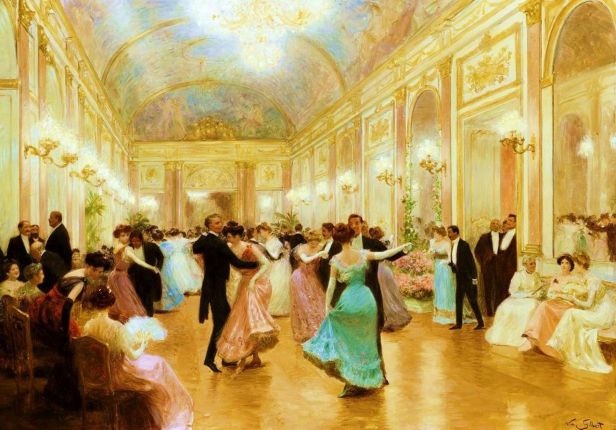 Victor Gabriel Gilbert - Une soirée élégante (um 1890)