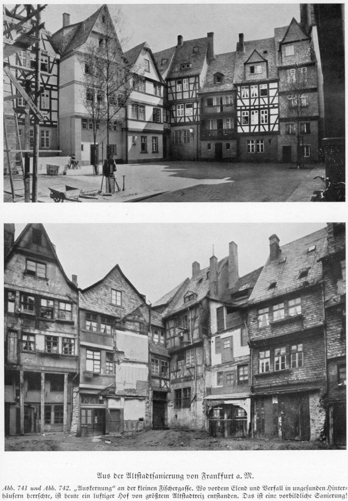 Ideologisch gefärbte Präsentation der Altstadtsanierung Frankfurt in einer Publikation von 1939