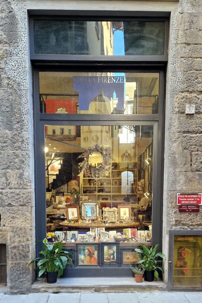 Schaufenster "Solo a Firenze"