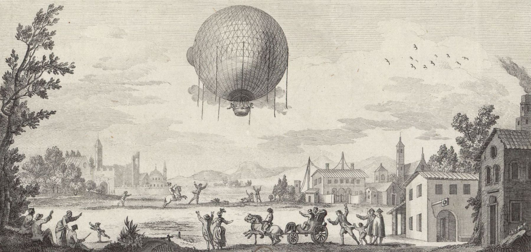 Paolo Andreani und der erste Ballonaufstieg in Italien