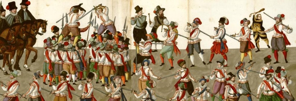 Schwerttanz aus dem Schönbartbuch