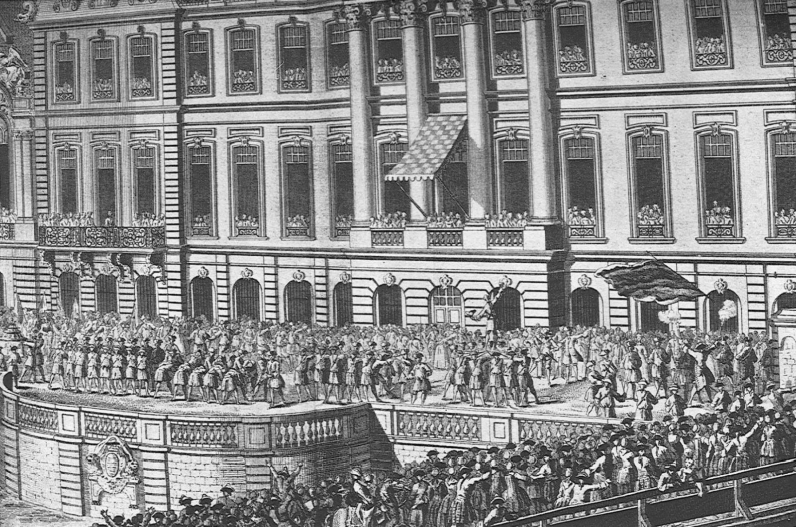 Schwerttanz in Straßburg 1744